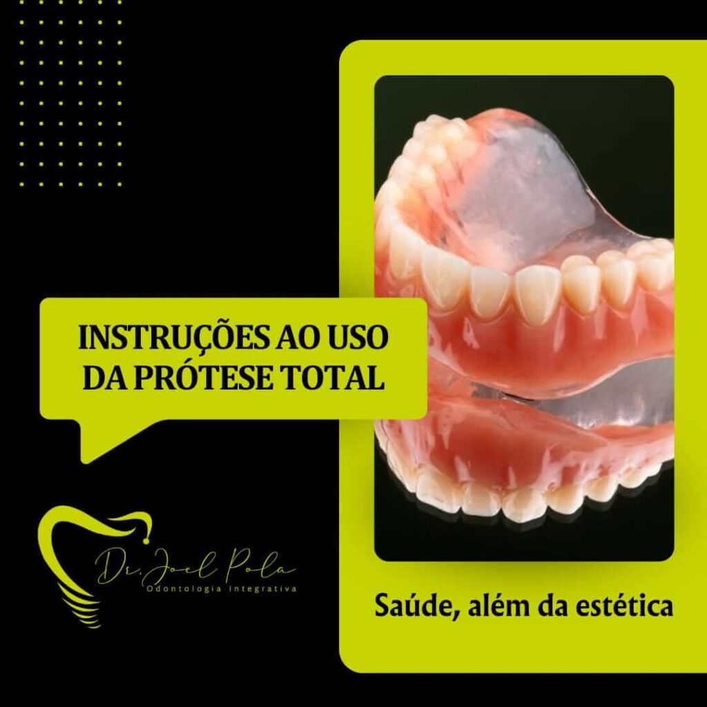 Quais são os cuidados a ter com uma prótese total